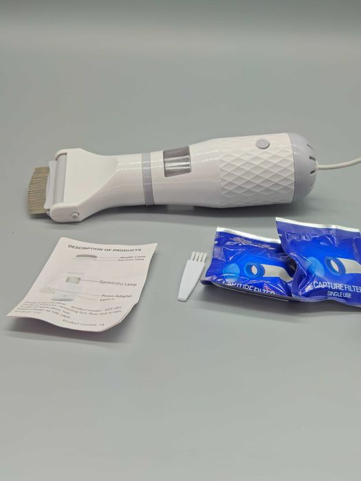 Електрически вакуумен гребен за кучета/котки - събиране на бълхи/въшки