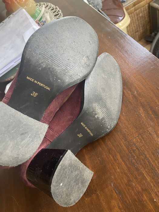 Botine dama visinii piele 38