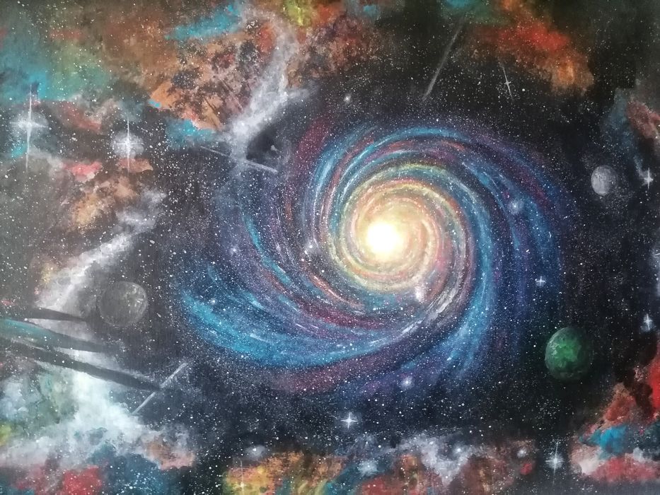 Tablou Pictura univers creatie proprie 70x100cm