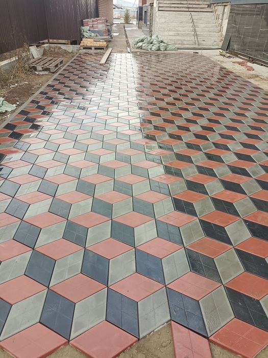 Укладка брусчатки
