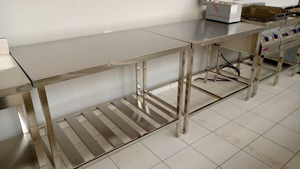 Стол-мойка из нержавейки NERJ
