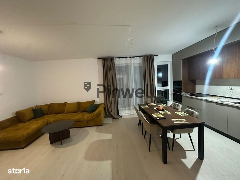 Apt 3 camere cu grădină - mobilat și utilat -bloc nou- Pipera -