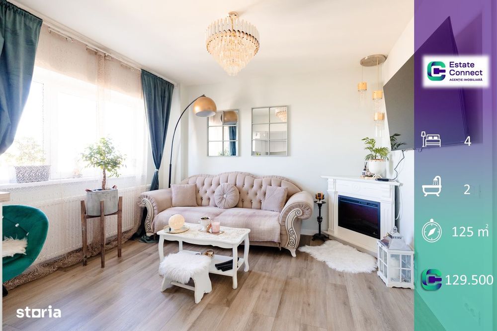 Apartament modern 4 camere, 2 băi, centrală proprie - Vlaicu Z-uri
