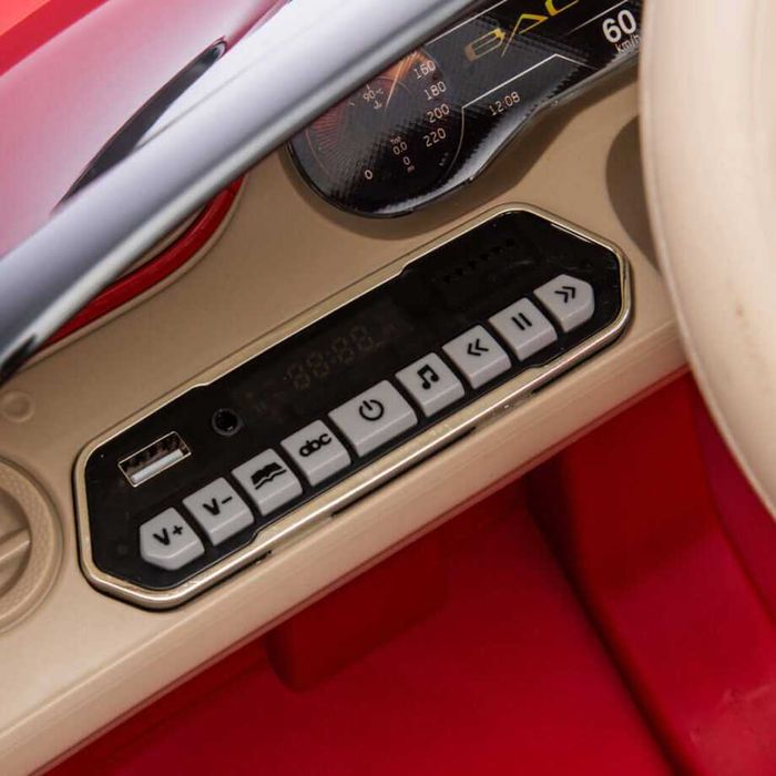 Masinuta electrica pentru copii Bentley Bacalar alba, Nr auto personalizat Cadou