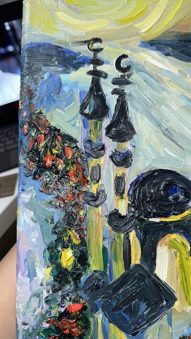 Картина с мечетью