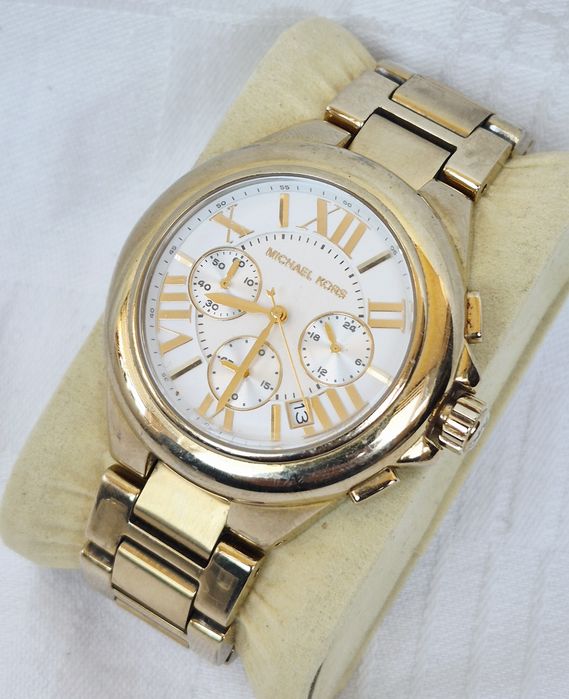Ceas de mână Michael Kors Bradshaw, pentru doamne, cu quartz, cronograf, din oțel inoxidabil.