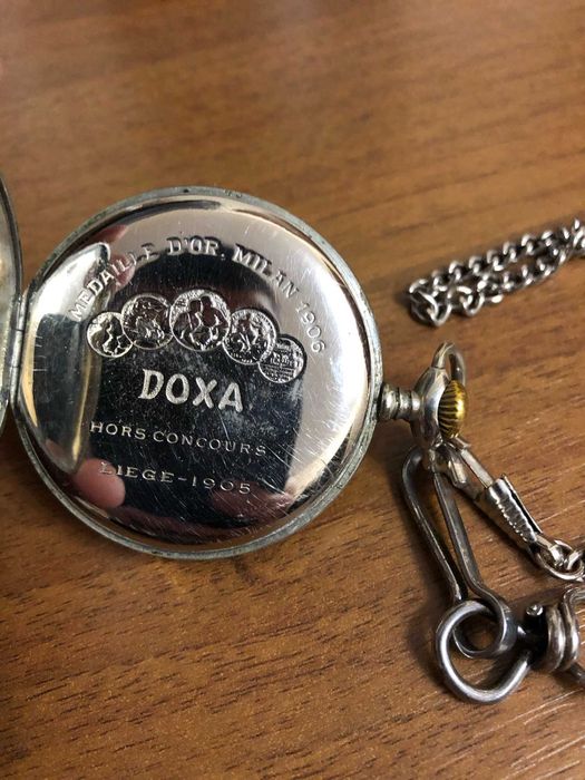 Механичен джобен часовник DOXA Milan 1906-Liege 1905