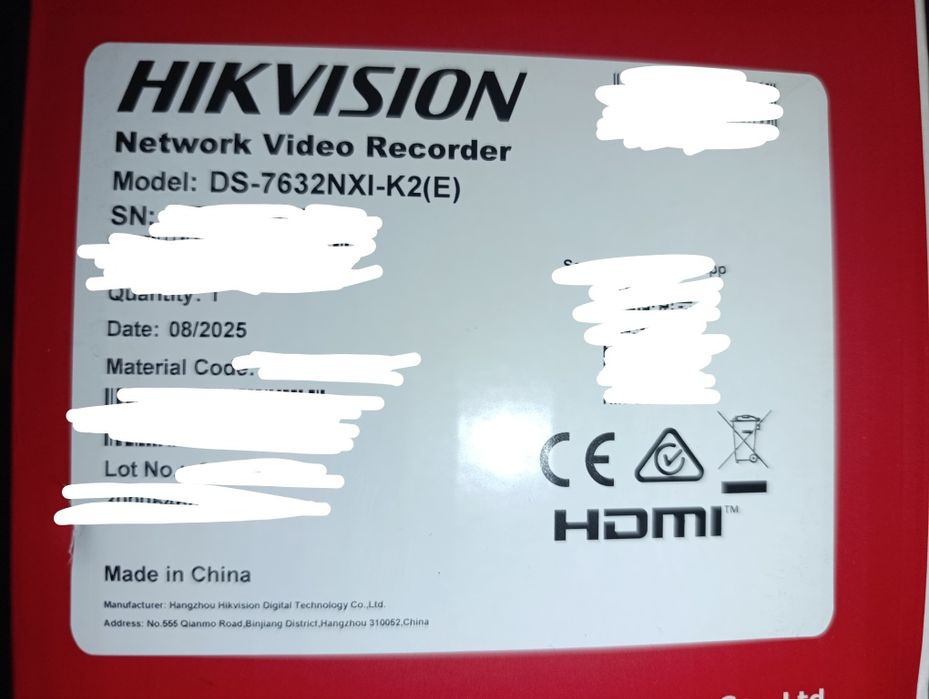 NVR  Hikvision DS-7632NXI-k2