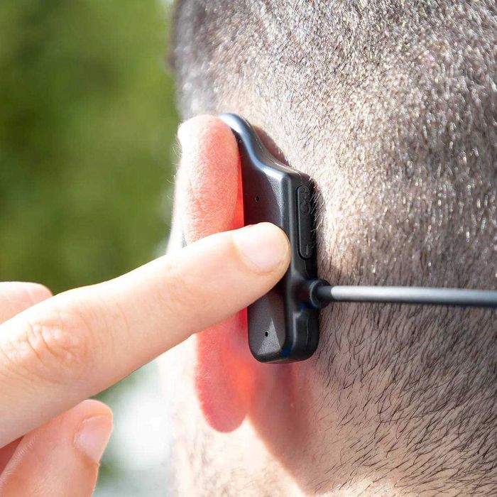 Casti wireless conductie osoasa sport 110mAh rezistente la apa