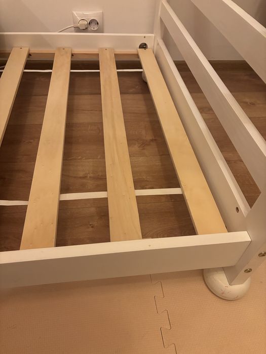 Pat Montessori alb 90x200