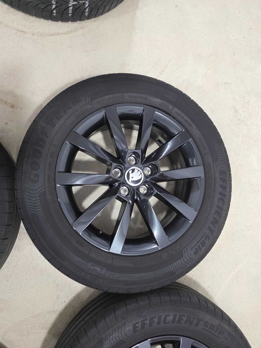 Jante 16 OEM Skoda Fabia, Kamiq, Rapid, Scala VW Polo Taigo T- Cross Seat 6Jx16, ET38, 5x100 , 57.1 205 60 16 Good Year