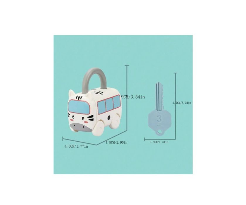 Jucarie Educativa "Lacate si chei" –Asociere dupa Cifra –Masinute,+18m