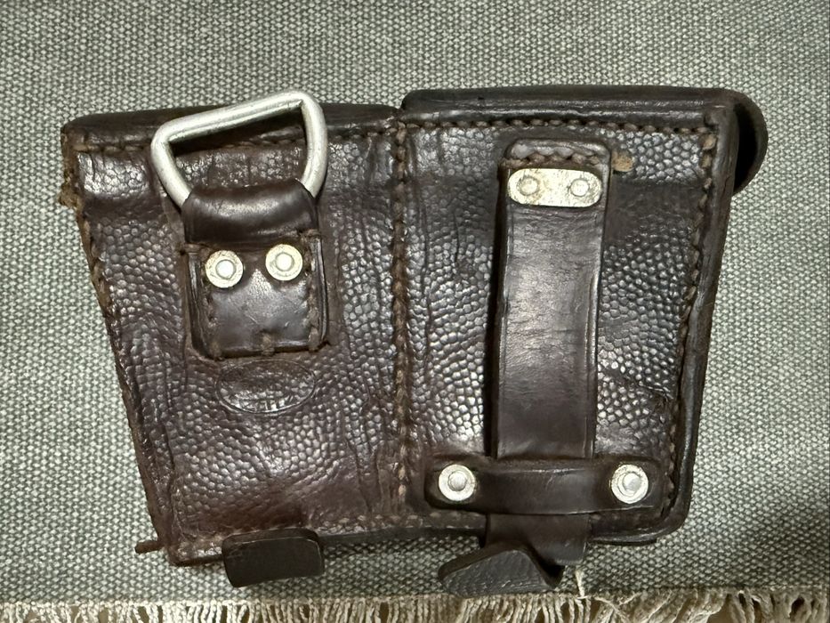 Port cartusiera din piele pt arma Kar 98