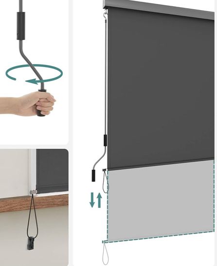 Вертикална тента за балкон с корпус