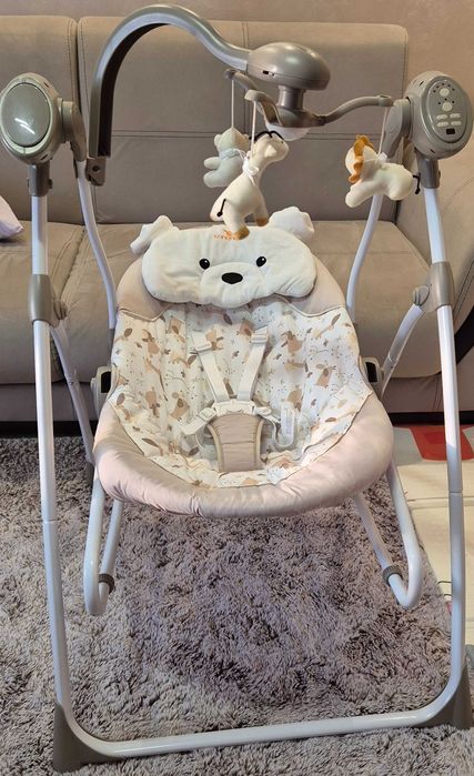 Люлка за бебе, няколко степени на люлеене, звуци и светлини