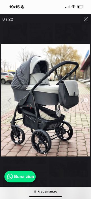 Carucior 3 in 1 Krausman Combo Max Grey