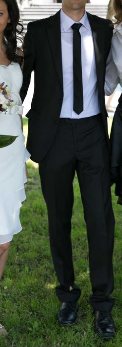 Costum negru barbati