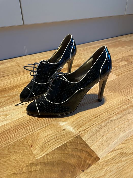 Pantofi VALENTINO GARAVANI, piele, aproape noi