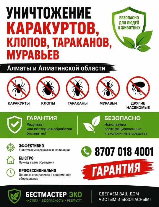 Уничтожение клопов,муравьев