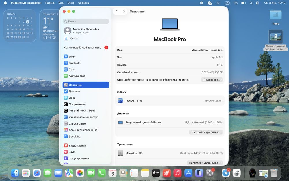 MacBook Pro m1 inch 13.3