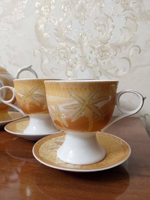 Сервиз чайный с пальмами. "Yamasen"