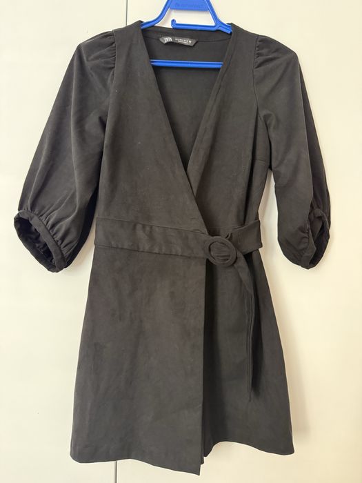Къс черен гащеризон ZARA