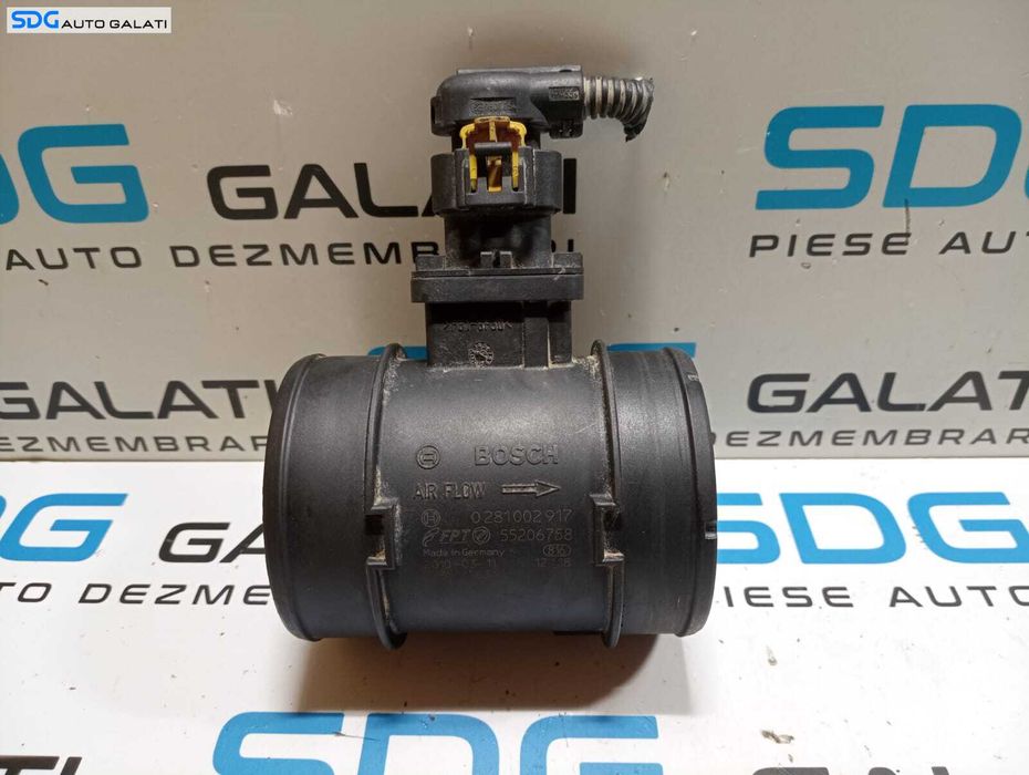Senzor Debitmetru Aer Lancia Delta 1.6 JTD 2008 - 2014 Cod 55206758 0281002917 [M7321]