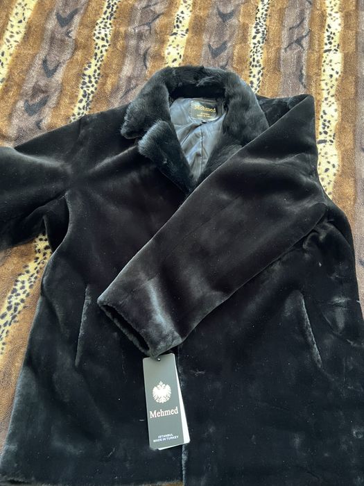 Продам дубленку мутон с норковым воротником