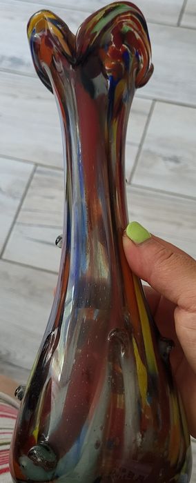 Vaza in stil murano, culori deosebite