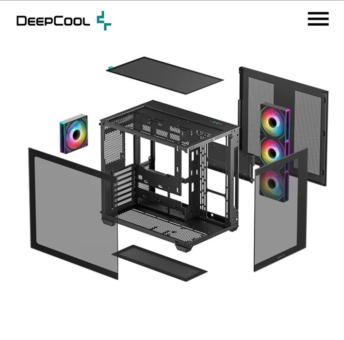Продам кейс для пк new deep cool версия с контролером и arg вертушками