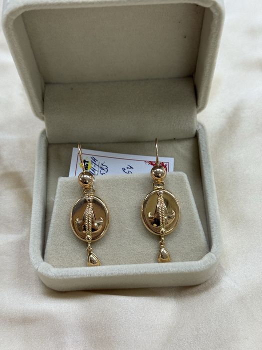 Золотые серьги 585