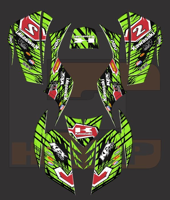 Стикери за АТВ Kawasaki KFX