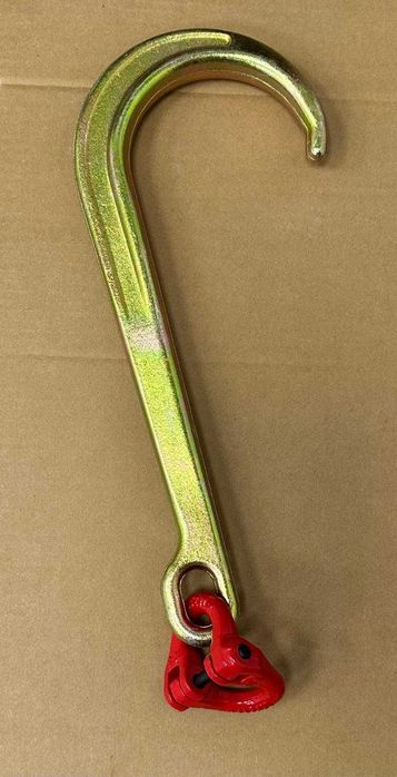 Cârlig tip J 15" pentru tractări și recuperări auto, cu ochete