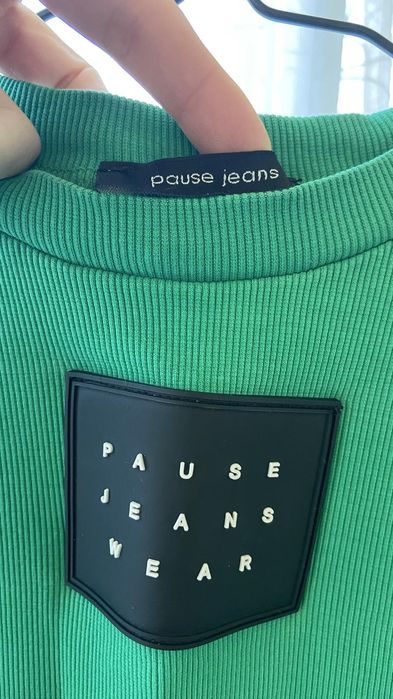 Зелена блуза с дълъг ръкав Pause