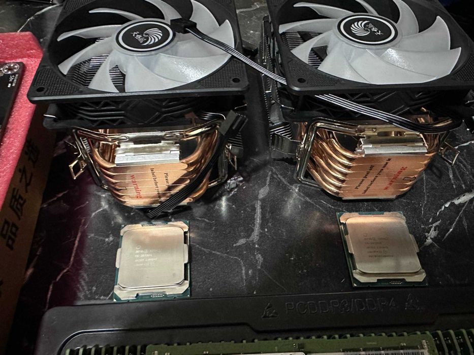 Мощные 80 поточные комплекты X99 с 32 gb DDR4 + куллера