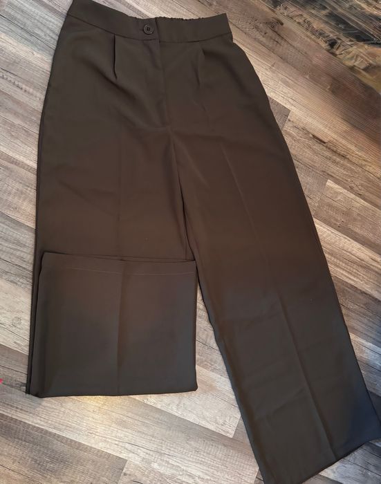 Pantaloni de birou, superbi, eleganți, largi, Petite M, kaki