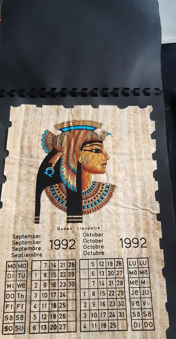 Vand calendar pe papirus din 1992