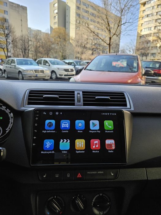 Navigație dedicată Skoda Fabia 3 WiFi BT Waze YouTube Maps