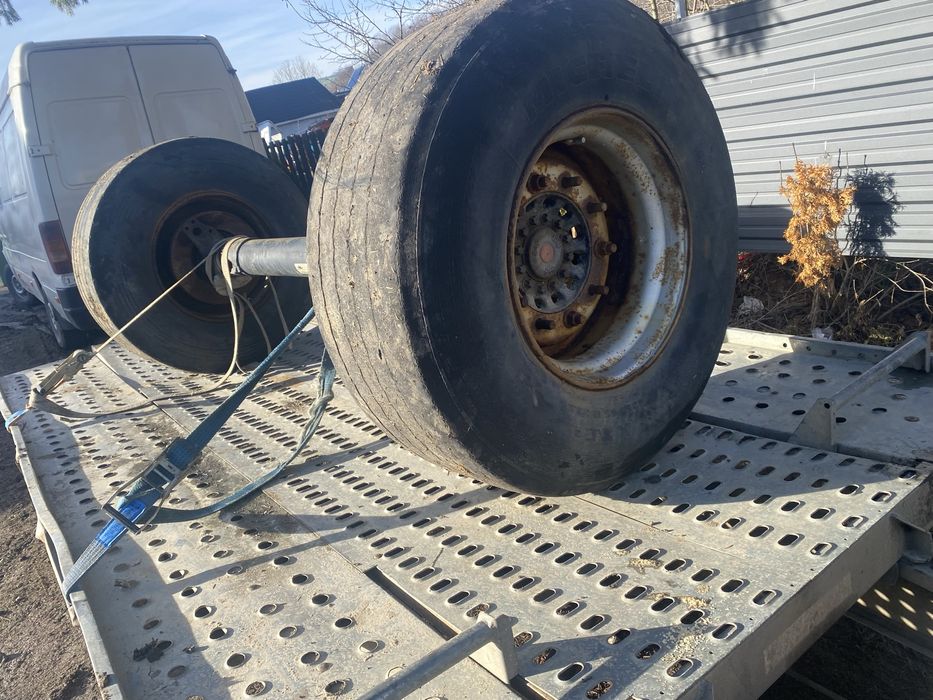 Vand axa remorca platforma dupba p trailer axa tir 8 rezon rm 2 ,900