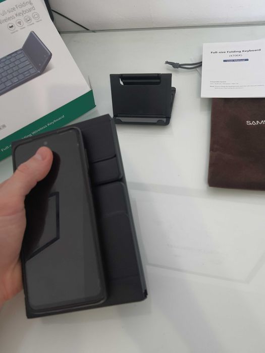 Tastatură pliabilă wireless SAMSERS KT06X, iluminare RGB touchpad NOUA