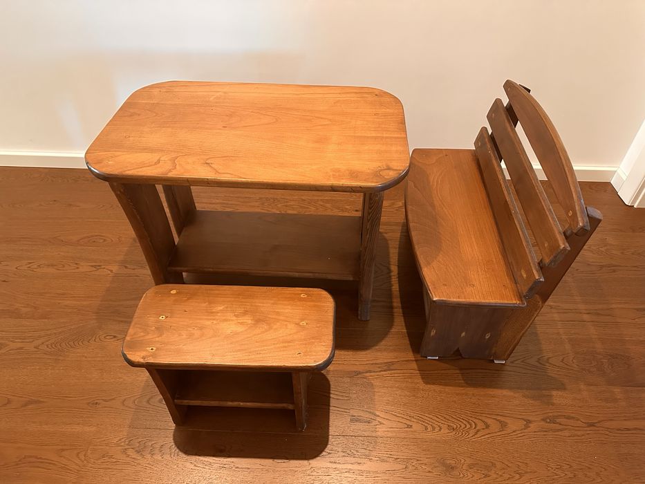 Masa + Bancuta + Scaunel Copii 1-2-3-4ani