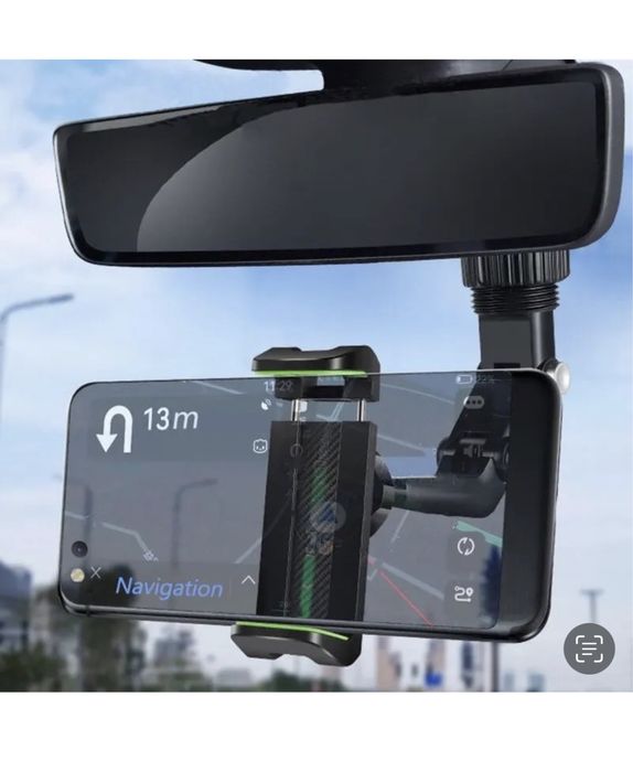 Suport Telefon 360 Oglinda Retrovizoare Flexibil Pliabil Din Plastic