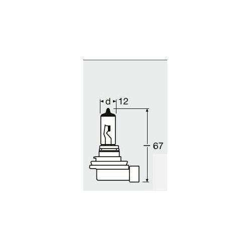 Bec H8 12v Standard Osram 64212