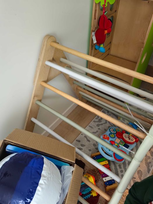 Triunghi Pikler cățărat cu rampa copii