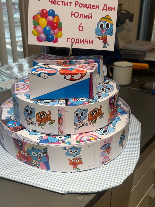 Торта хартиена за детска градина