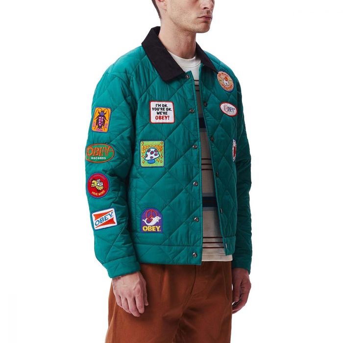 OBEY Collectors Quilted Jacket ОРИГИНАЛНО мъжко яке - М-L