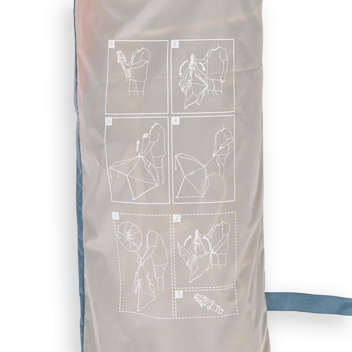 Adăpost de plajă compact 3 locuri Upf 50+ - produs resigilat Decathlon