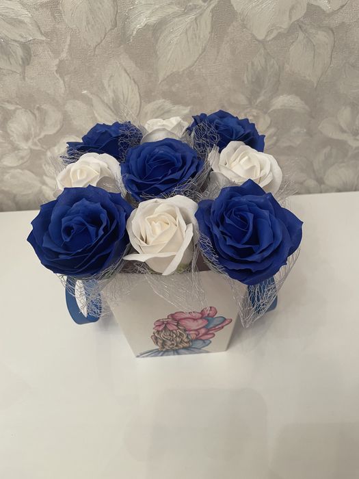 Букеты из мыльных роз