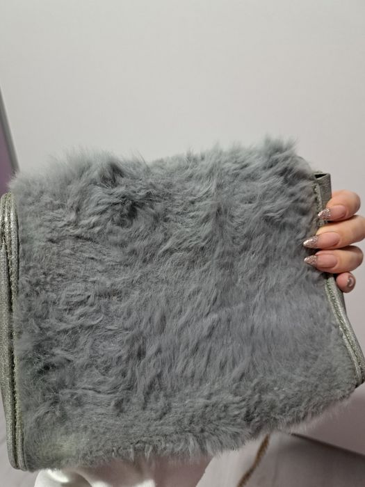 Чанта естествен косъм от зайче