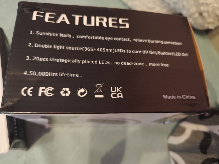 Lampa led pentru unghii.